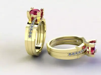 WEDDING BAND 3D print model purchase