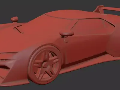 AI-Generated Concept Car - model 4 - 3D model 3D model