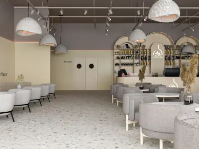 Restaurant and Cafe modern 3D model