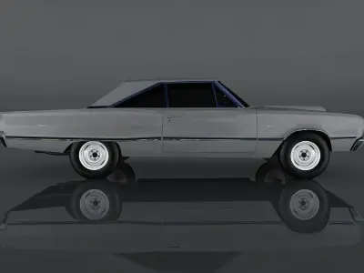 Dodge Coronet 1967  Low-poly 3D model