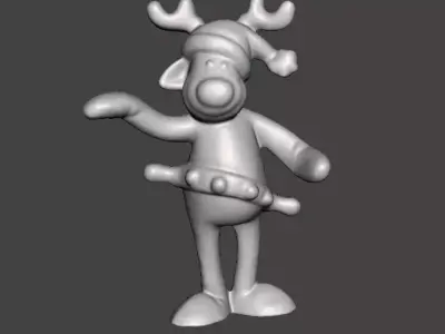 RUDOLPH REINDEER COCA COLA CHRISTMAS PROMOTIONAL FIGURE ORNAMENT 3D print model