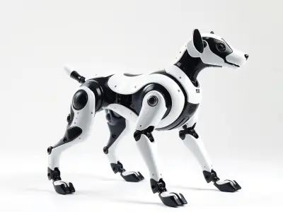 Sports Robot Dog Model Pack - Enhanced Agility and Speed Low-poly 3D model