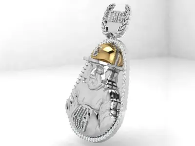 Boy Pendant 3838 3D print model