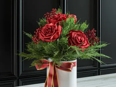 Flower Set 015 Christmas 3D model