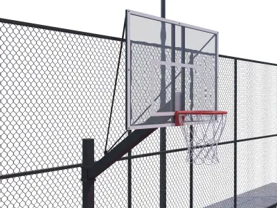 Basketball field 3D model