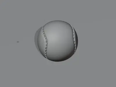 Baseball 3d Model Low-poly 3D model