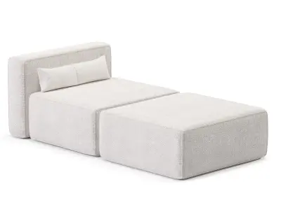 Mix Modular Chaise Free 3D model