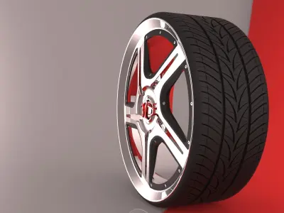 Car Wheel ABL-R01 Rim Free 3D model
