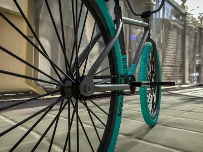 BMX Modell Middle Poly 3D model