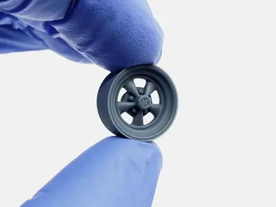 15x7 Cragar SS Wheel and Brake 3D print model