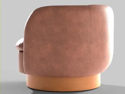 Swivel Chair Low-poly 3D model