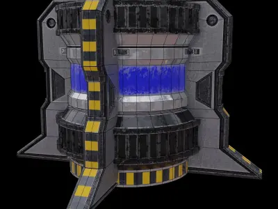 Spaceship Fuel Barrel 3D model