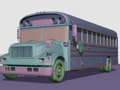 school bus 3D model