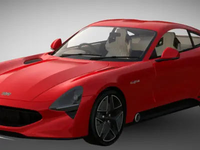 3D Red Car model 3D model