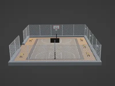 Basketball Stadium - Dallas Mavericks Low-poly 3D model