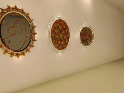 Decorative MIRROR LSdesign 3 peaces 3D model
