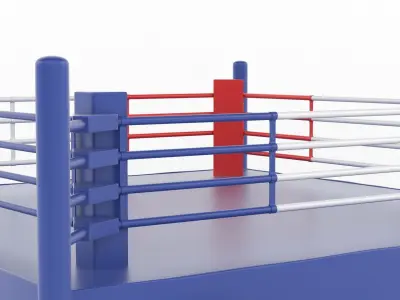 Boxing Ring 3D model 2