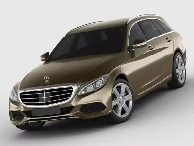 Mercedes C Class estate 2014 exclusive 3D model