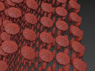 Luxury Designer Italian Square Crystal Chandelier 3D model