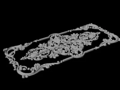 dekor ornament 3D model 7