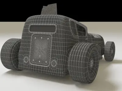 Hot rod 3D model get