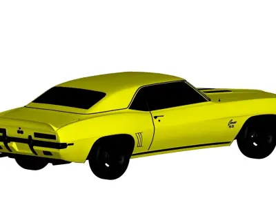 chevrolet camaro ss 1970 3D model