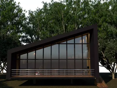 Tiny House Low-poly 3D model