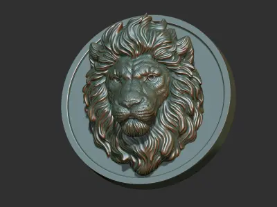 Lion gloomy 3D print model