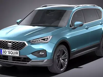 LowPoly Seat Tarraco 2019 Low-poly 3D model