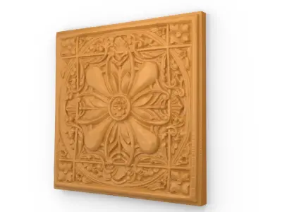Classic decor ornament v-3D model 68 3D model