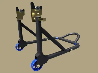 Rear Paddock Stand 01 Low-poly 3D model