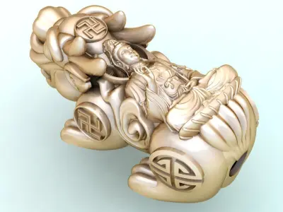 Pixiu guanyin buddha Bracelet - Unicorn  bracelet - 5 size 3D Model Collection