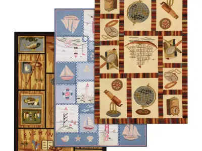 Rug Set 2383 3D model