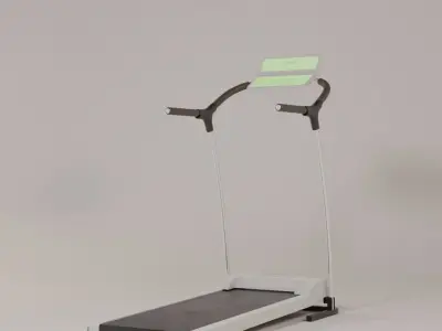 Treadmill tread machine Low-poly 3D model