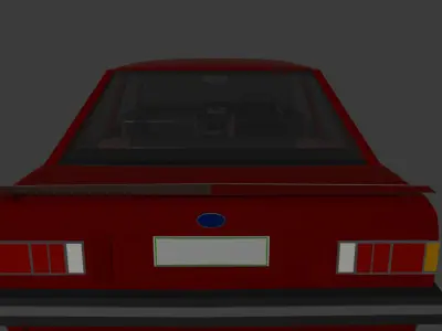 Corolla E70 series Low-poly 3D model
