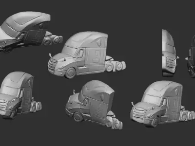 truck pendant 3D print model