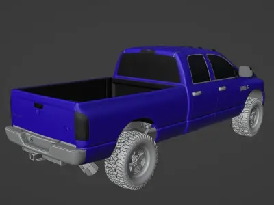 2007 3rd gen Ram 3D model