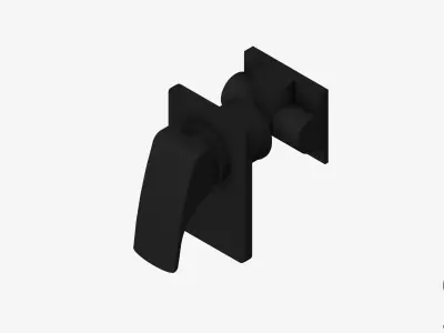 Wall Mixer Tap - Luxury - Rapid Low-poly 3D model