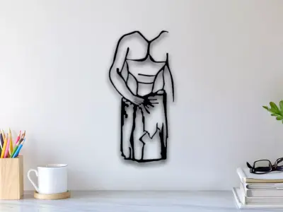 Men Body Wall Art 3D print model