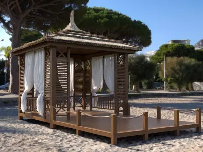 RG Alcove 2 Low-poly 3D model