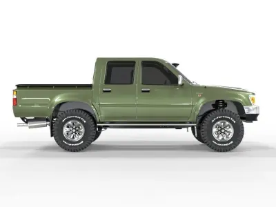 Generic Hilux 1997 Double Cab 4x4  3D model