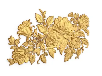 Classic carved decor ornament 413 3D model