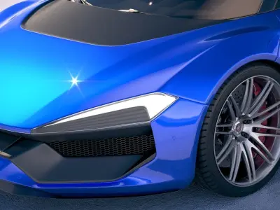 Generic Supercar 2018 3D model