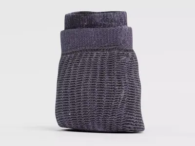 -Folded Socks V3- 3D model