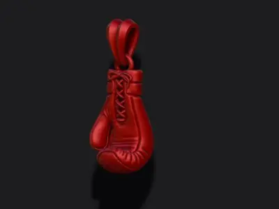 boxing gloves pendant 3D print model