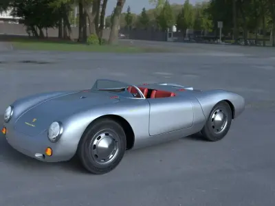 Porsche 550 Spyder HDRI 3D model