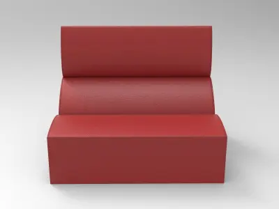 Sun Sofa Low-poly 3D model