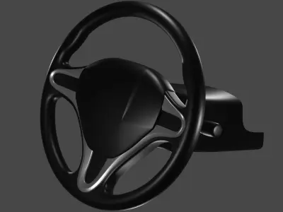 Car Steering Model 3D model