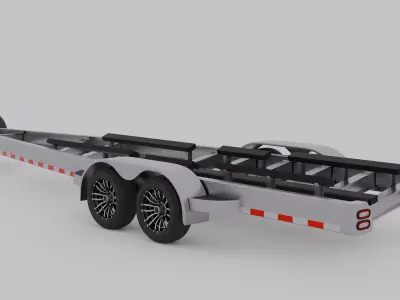 Boat Trailer 3D model order
