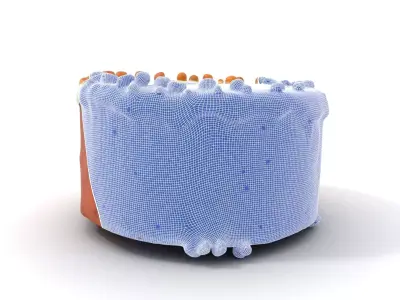 Vanilla Almond Cake model pack Low-poly 3D model